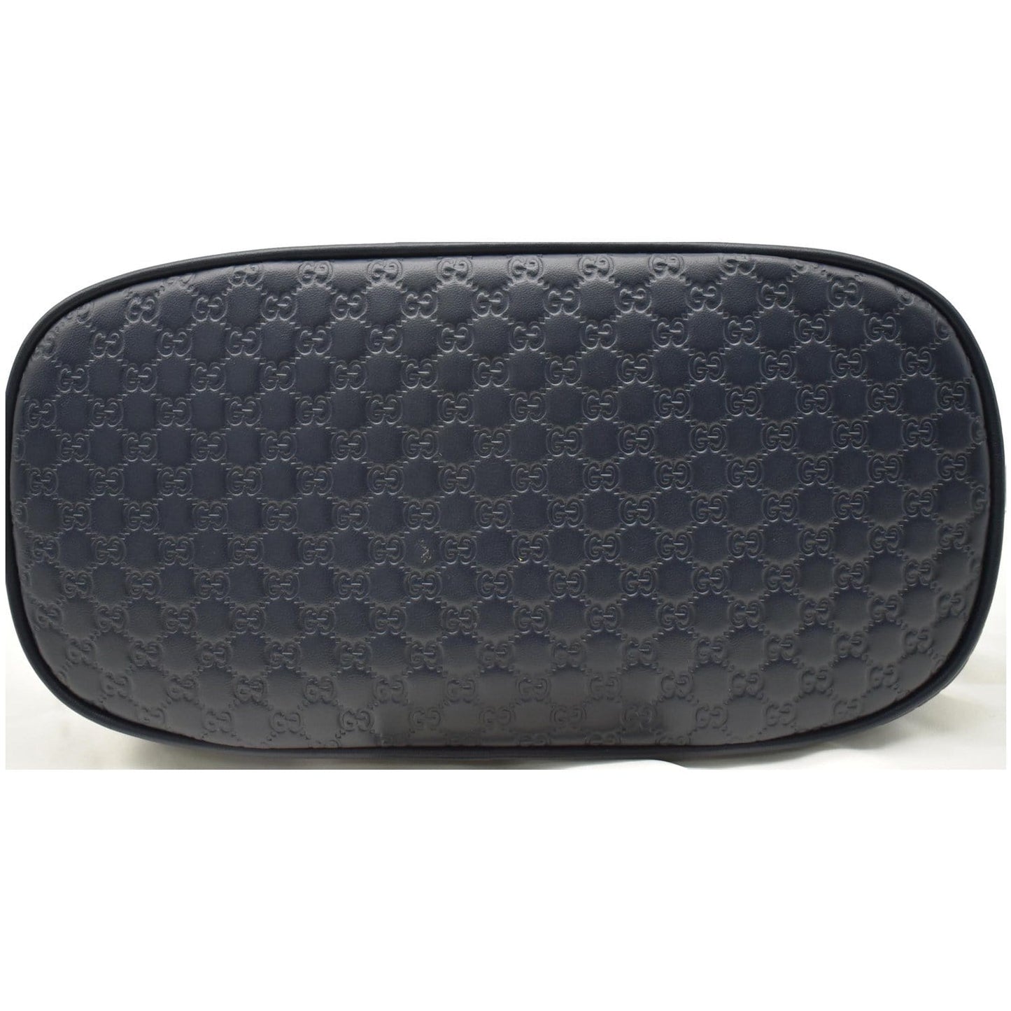 GUCCI Mini Dome Micro Guccissima Leather Crossbody Bag Blue 449654