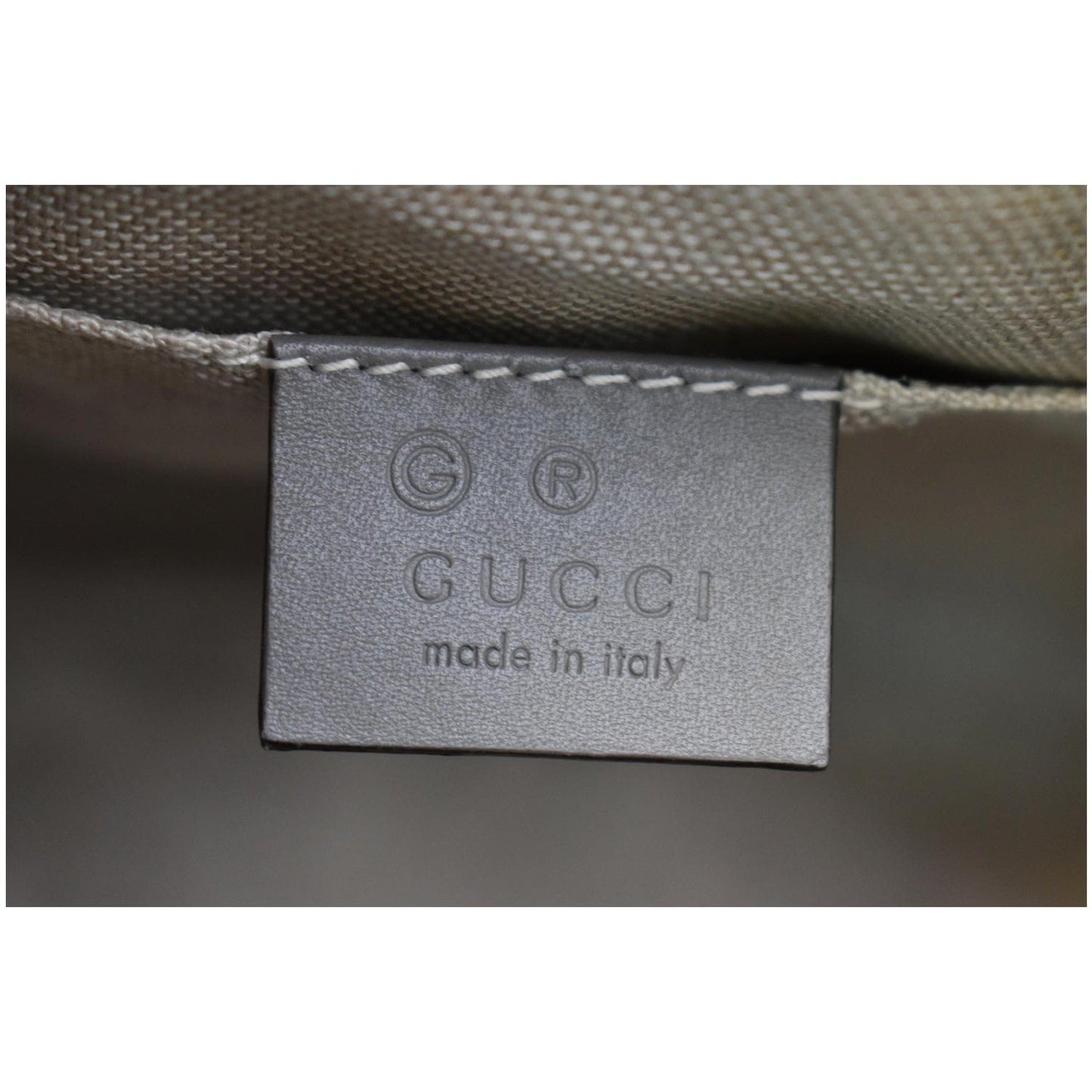 GUCCI Bree Mini GG Guccissima Leather Crossbody Bag Grey 449413