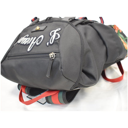 GUCCI Techpack Backpack with Embroidery Backpack Bag Black 429037