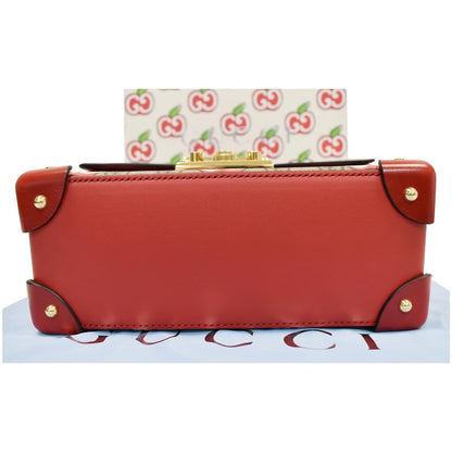 GUCCI Padlock Small GG Supreme Bamboo Top Handle Shoulder Bag Beige 603221