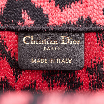 Christian Dior Book Tote Fuchsia Leopard Canvas