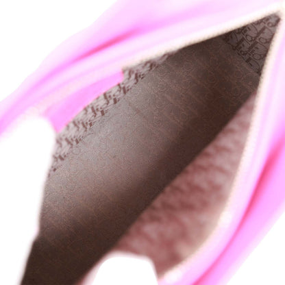 Christian Dior Medium Lady Dior Tote Fuchsia Lambskin Silver Hardware