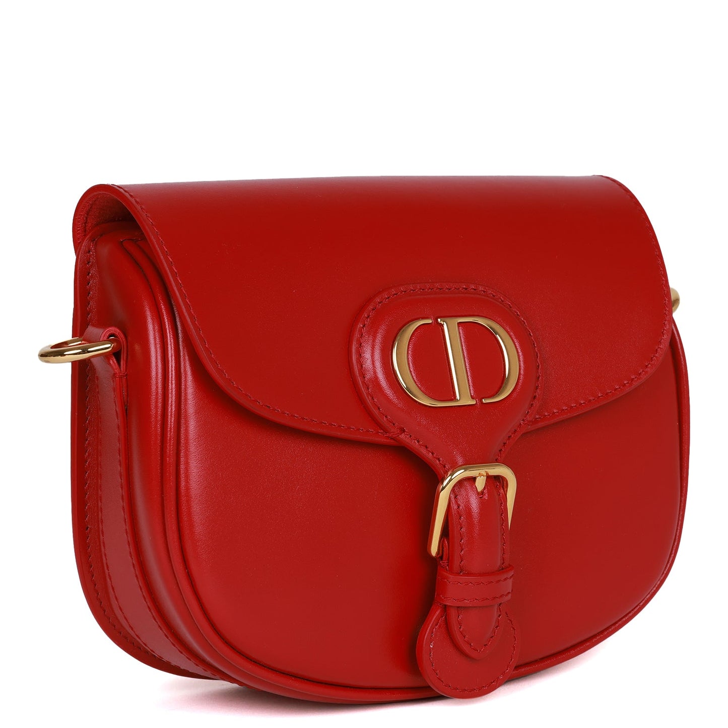 Christian Dior Poppy Red Calfskin Small Bobby Bag Gold Hardware
