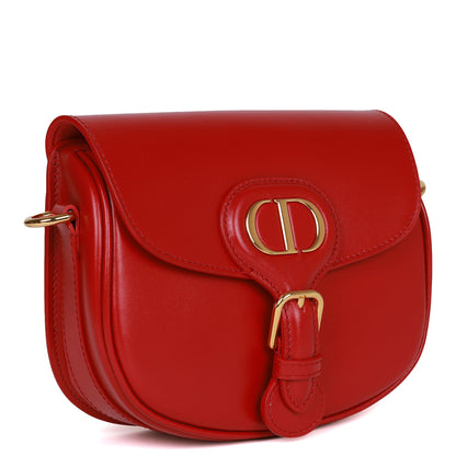 Christian Dior Poppy Red Calfskin Small Bobby Bag Gold Hardware
