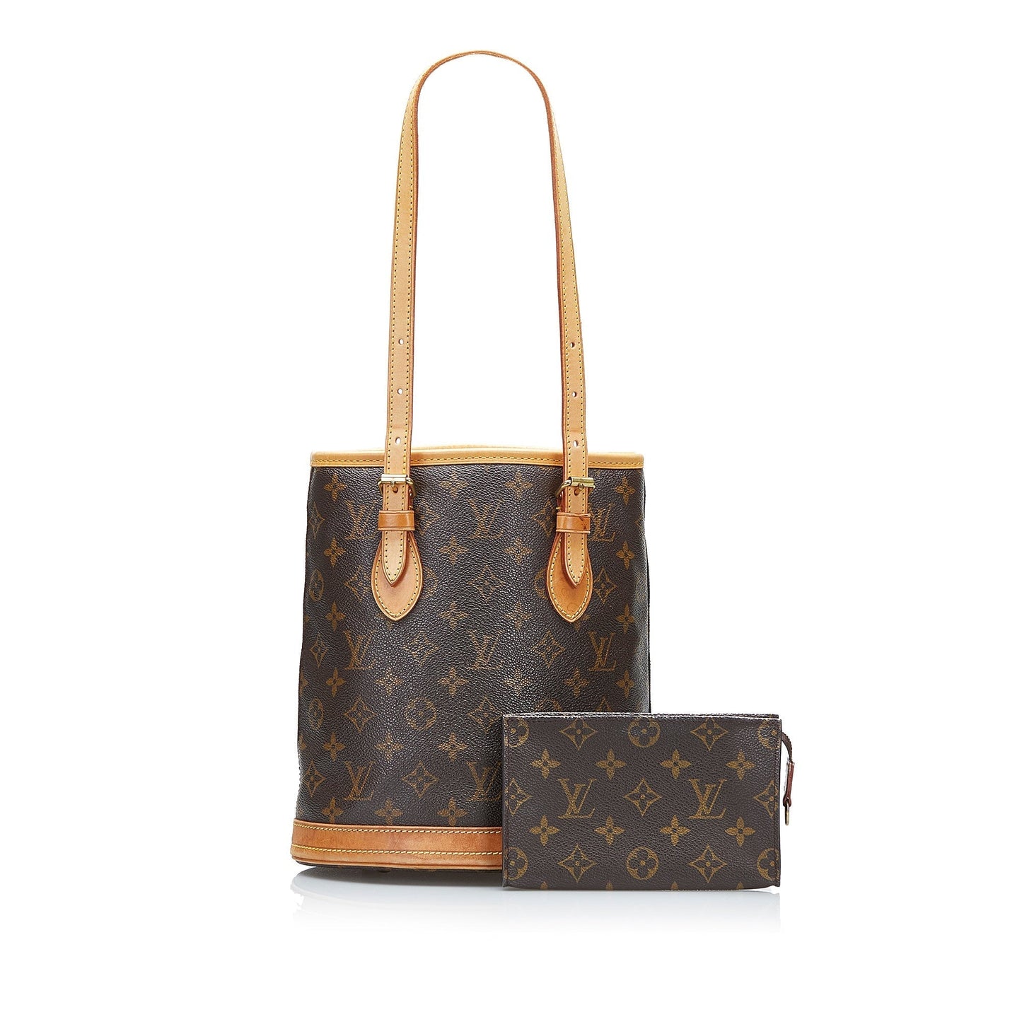 LOUIS VUITTON Monogram Petit Bucket Bucket Bag