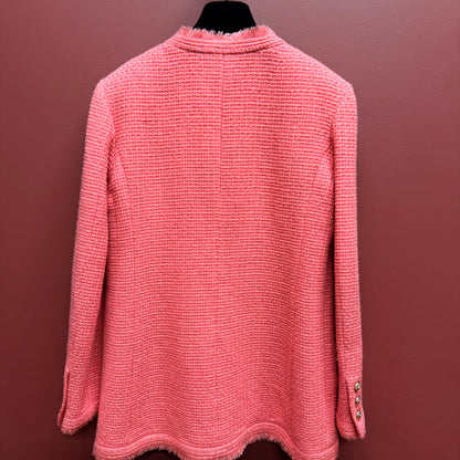 Chanel Pink Tweed Jacket 20 FW