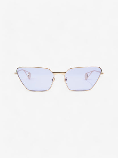 Gucci Cat-Eye Frame Blue / Gold Acetate 140mm
