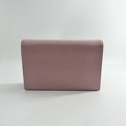 Christian Dior Diorama Patch Embellished Leather Wallet on Chain TWS