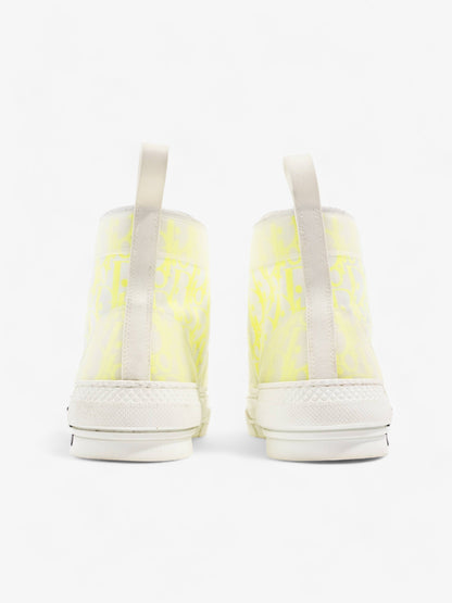 Christian Dior B23 High Top Neon Yellow / White Canvas EU 41 UK 7