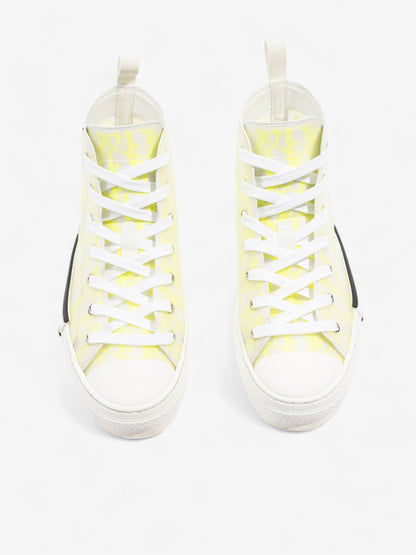 Christian Dior B23 High Top Neon Yellow / White Canvas EU 41 UK 7