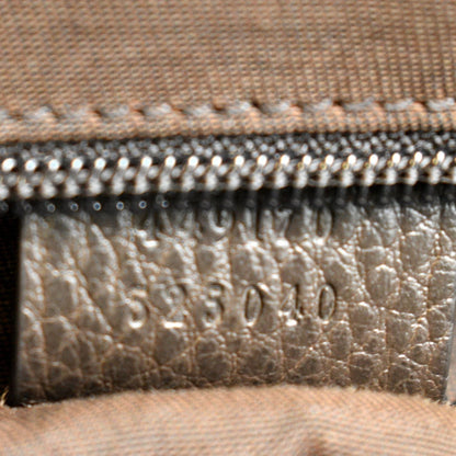 GUCCI GG Canvas Tote Travel Bag Beige 449170