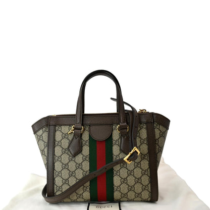 Gucci Ophidia GG Supreme Canvas Small Tote Bag Beige 547551