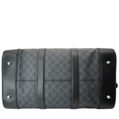 GUCCI Carry-on GG Supreme Canvas Duffle Bag Black 474131