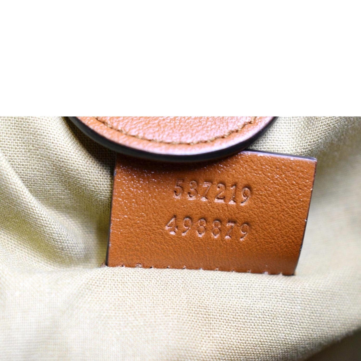 GUCCI Rajah Large Leather Tote Shoulder Bag Sand 537219