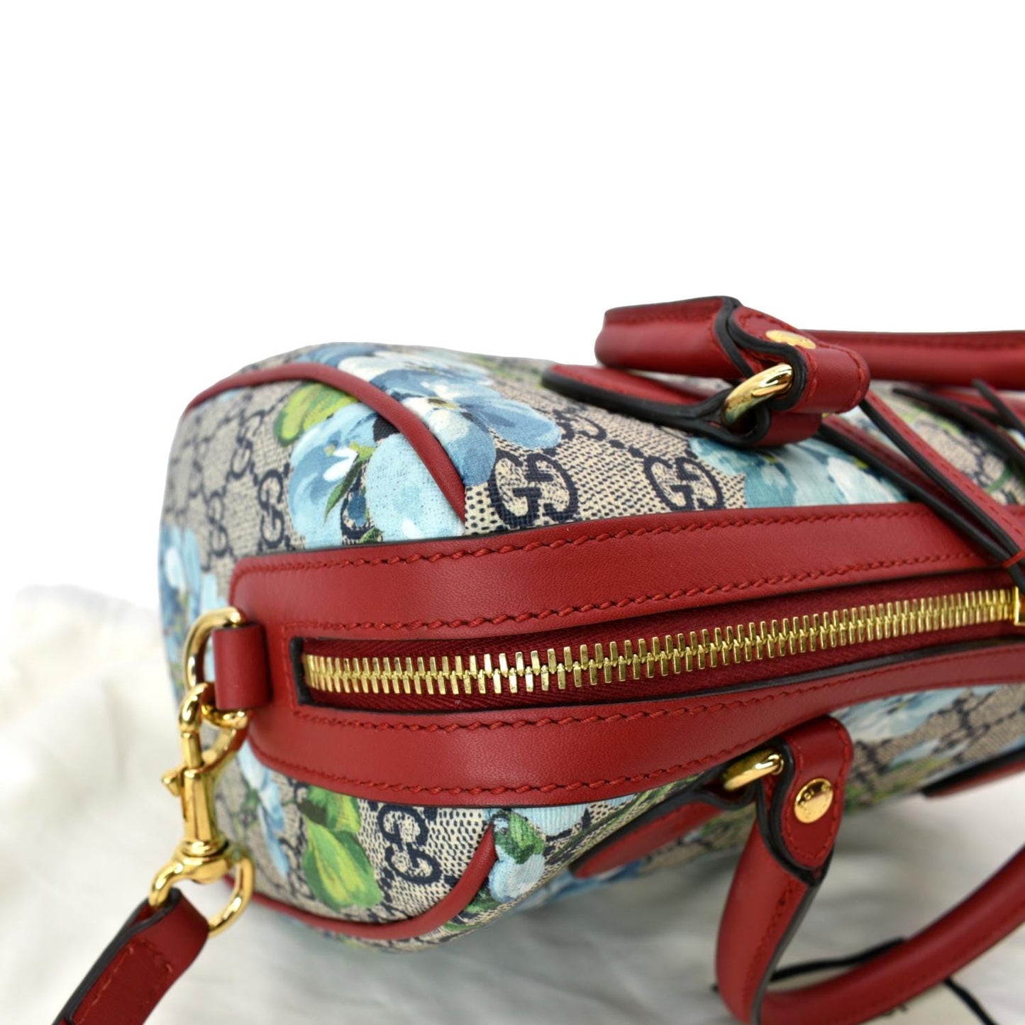 GUCCI Floral Blooms Small GG Supreme Monogram Boston Bag 546314