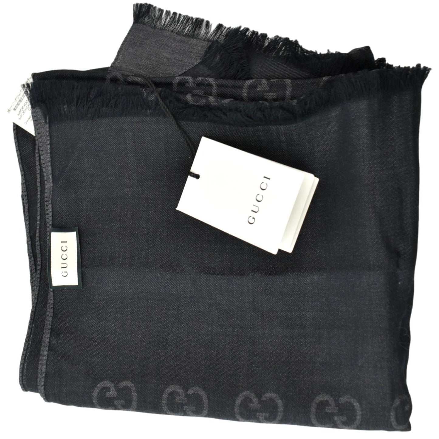GUCCI GG Printed Scarf Black