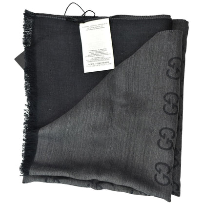 GUCCI GG Printed Scarf Black