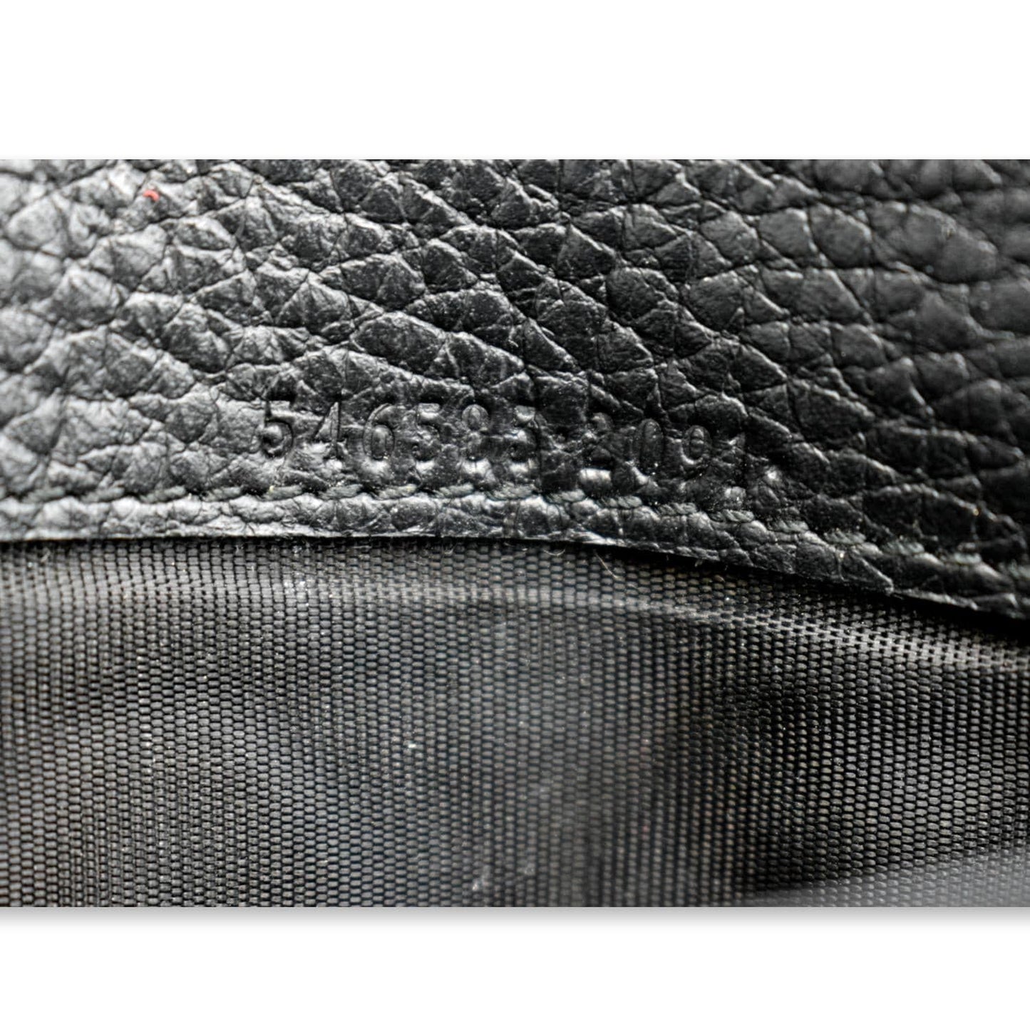 GUCCI Petite GG Marmont Leather Chain Wallet Black 546585