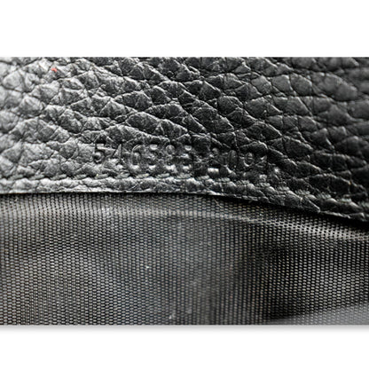 GUCCI Petite GG Marmont Leather Chain Wallet Black 546585