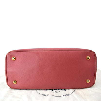 PRADA Galleria Large Saffiano Leather Tote Bag Pink