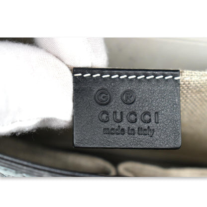 GUCCI Emily Medium GG Guccissima Leather Chain Shoulder Bag 449635 Black