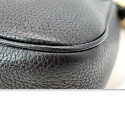 GUCCI GG Soho Tassel Chain Leather Crossbody Bag Beige Black