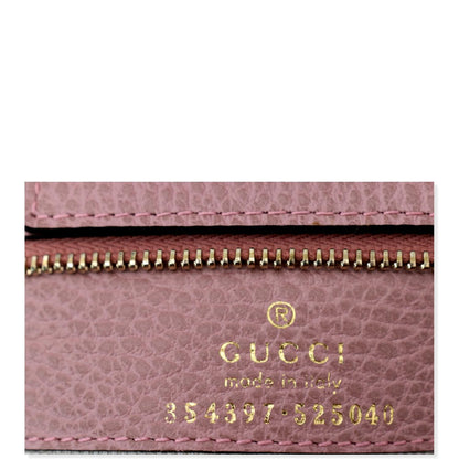 GUCCI Swing Medium Pebbled Leather Tote Bag Taupe 354397
