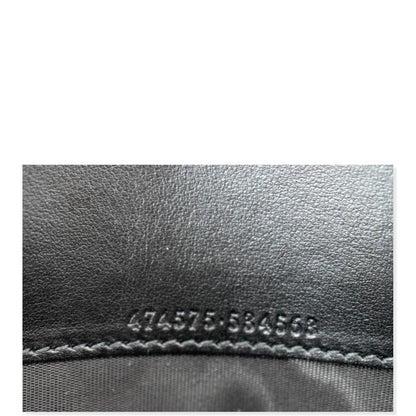 GUCCI GG Marmont Mini Matelasse Leather Crossbody Bag Black 474575