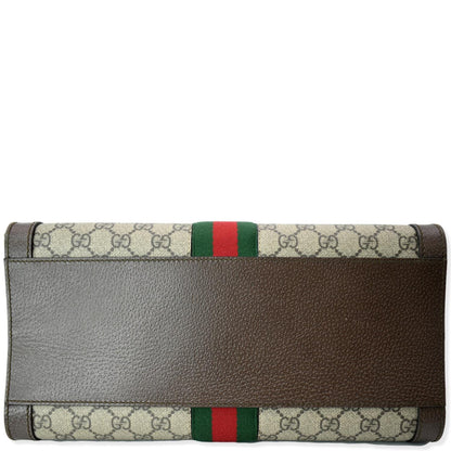 GUCCI Ophidia Medium GG Supreme Tote Shoulder Bag Beige 524537