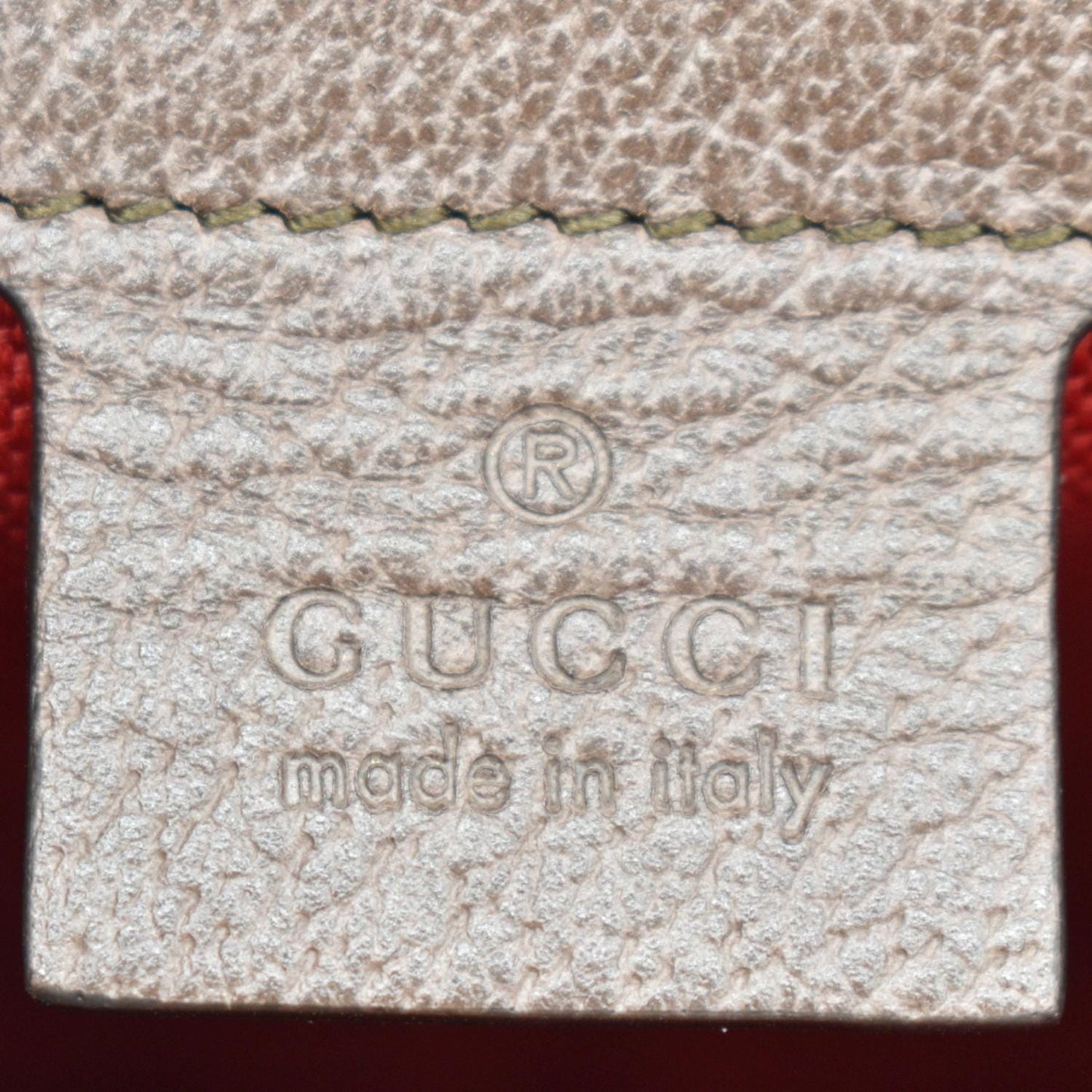 GUCCI New Interlocking GG Houndstooth Stripe Shoulder Bag Red 644994