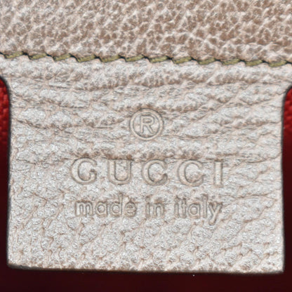 GUCCI New Interlocking GG Houndstooth Stripe Shoulder Bag Red 644994