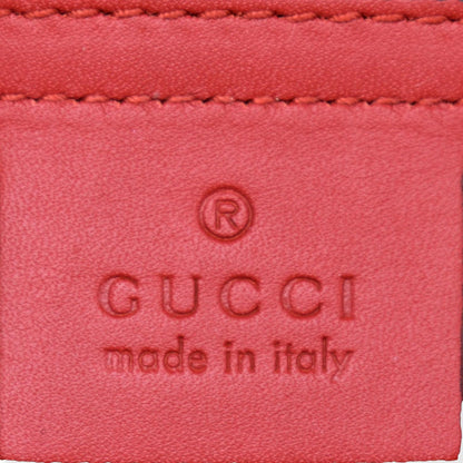 GUCCI Blooms GG Floral Supreme Canvas Leather Satchel Bag Red 409534