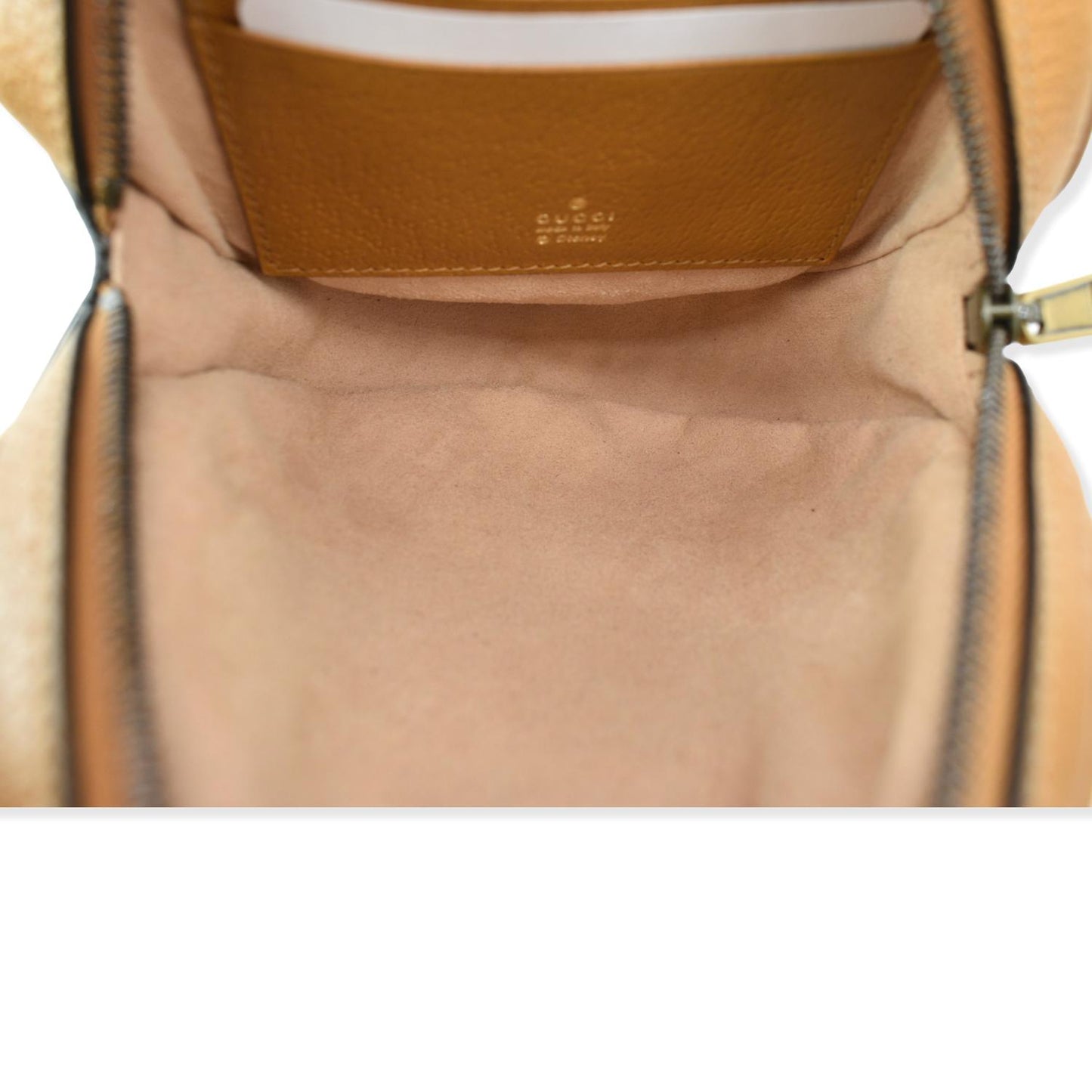 GUCCI Disney x Mini GG Supreme Round Backpack Bag Beige 603730