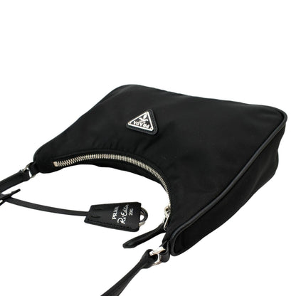 PRADA Re-Edition 2005 Mini Nylon Shoulder Bag Black