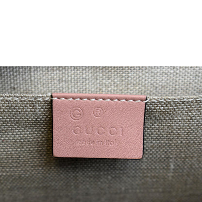 GUCCI Emily Medium GG Guccissima Leather Chain Shoulder Bag Light Pink 449635