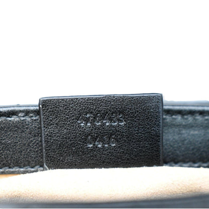 GUCCI GG Marmont Super Mini Leather Crossbody Bag Black 476433