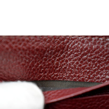 Gucci Zumi Zip Around Grainy Leather Wallet Bordeaux 570661