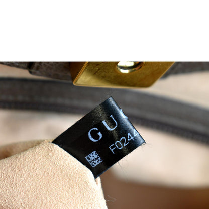 GUCCI Butterfly Linea Totem Leather Large Top Handle Shoulder Bag Brown 500772