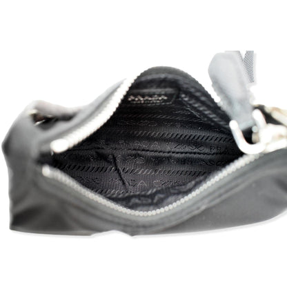 PRADA Re-Edition Mini Nylon Shoulder Bag Black