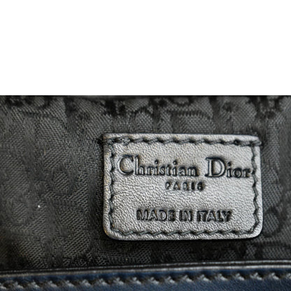CHRISTIAN DIOR Quilted Satin Tote Bag Black
