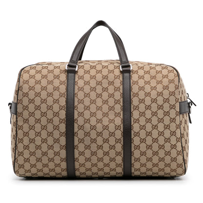 Gucci Travel Bag Brown GG Canvas