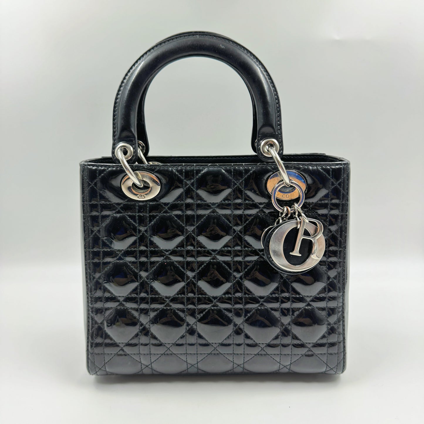 Christian Dior LadyDior Medium Patent leather Bag TWS