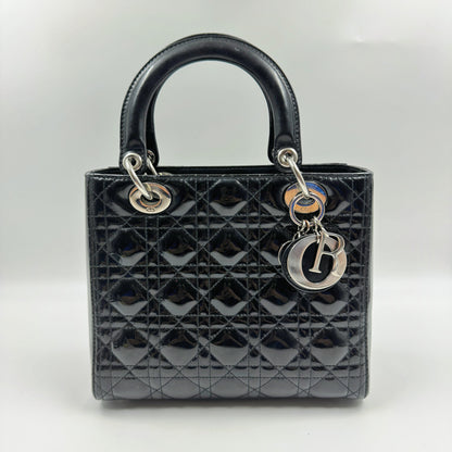 Christian Dior LadyDior Medium Patent leather Bag TWS