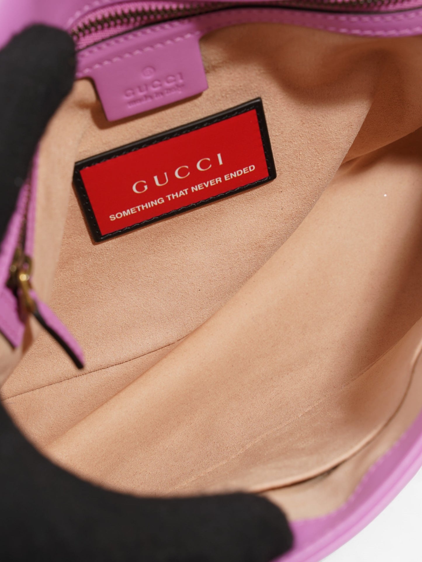 Gucci GG Marmont Light Purple Matelasse Leather Medium