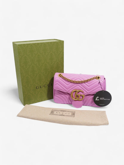 Gucci GG Marmont Light Purple Matelasse Leather Medium