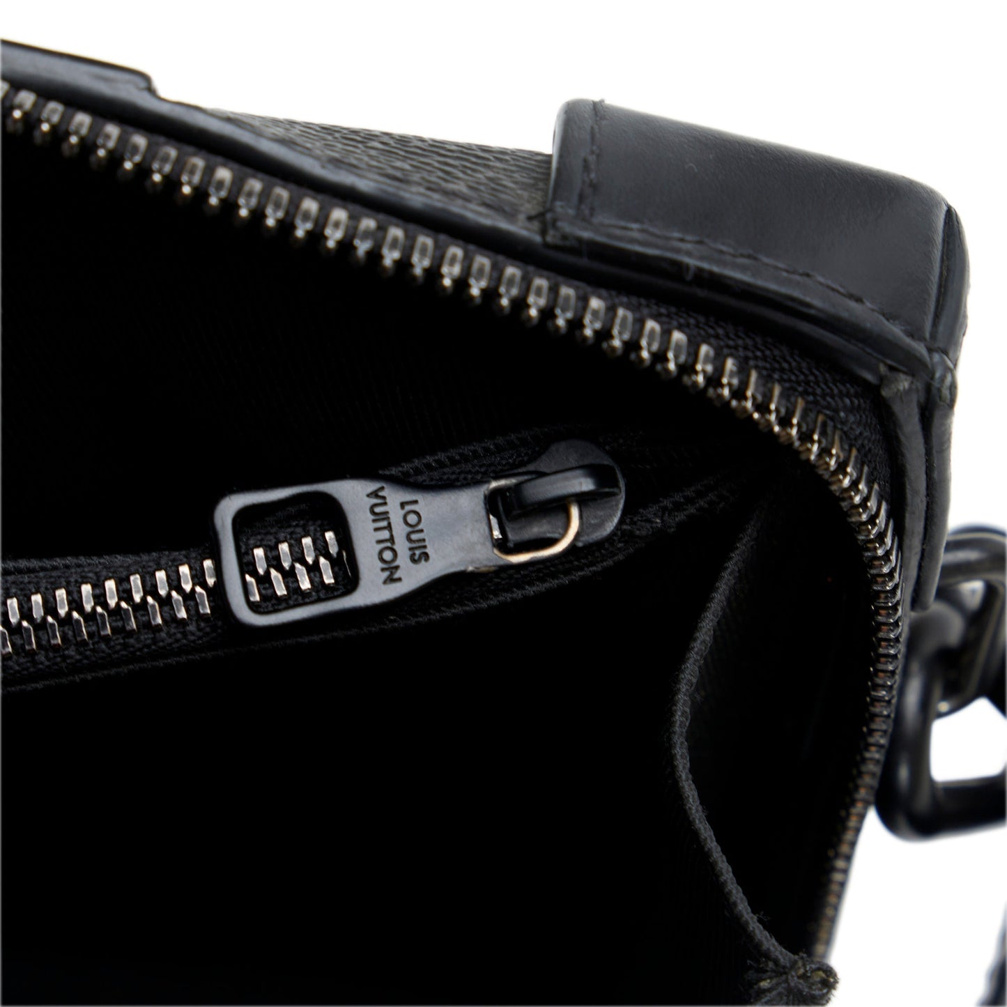 LOUIS VUITTON Monogram Eclipse Soft Trunk Wallet Crossbody Crossbody Bag