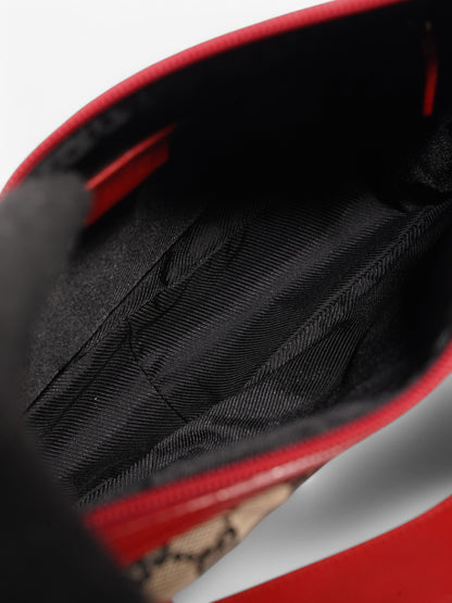 Gucci GG Shoulder Bag GG Supreme / Beige / Red Canvas