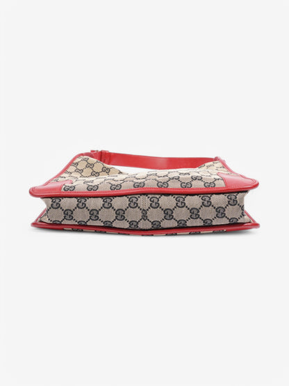 Gucci GG Shoulder Bag GG Supreme / Beige / Red Canvas