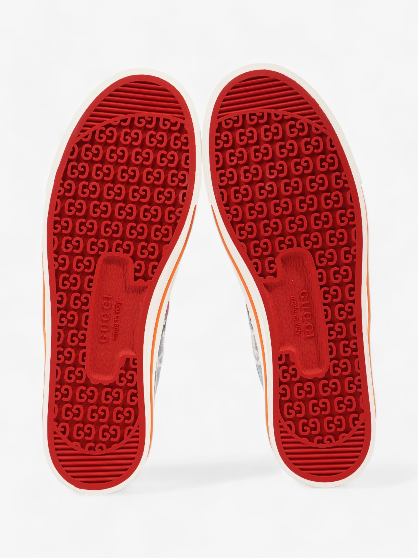 Gucci Tennis 1977 Light Blue / Orange Canvas EU 41 UK 8