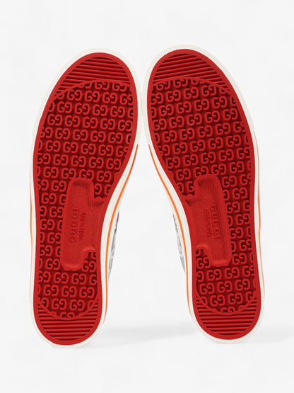 Gucci Tennis 1977 Light Blue / Orange Canvas EU 41 UK 8